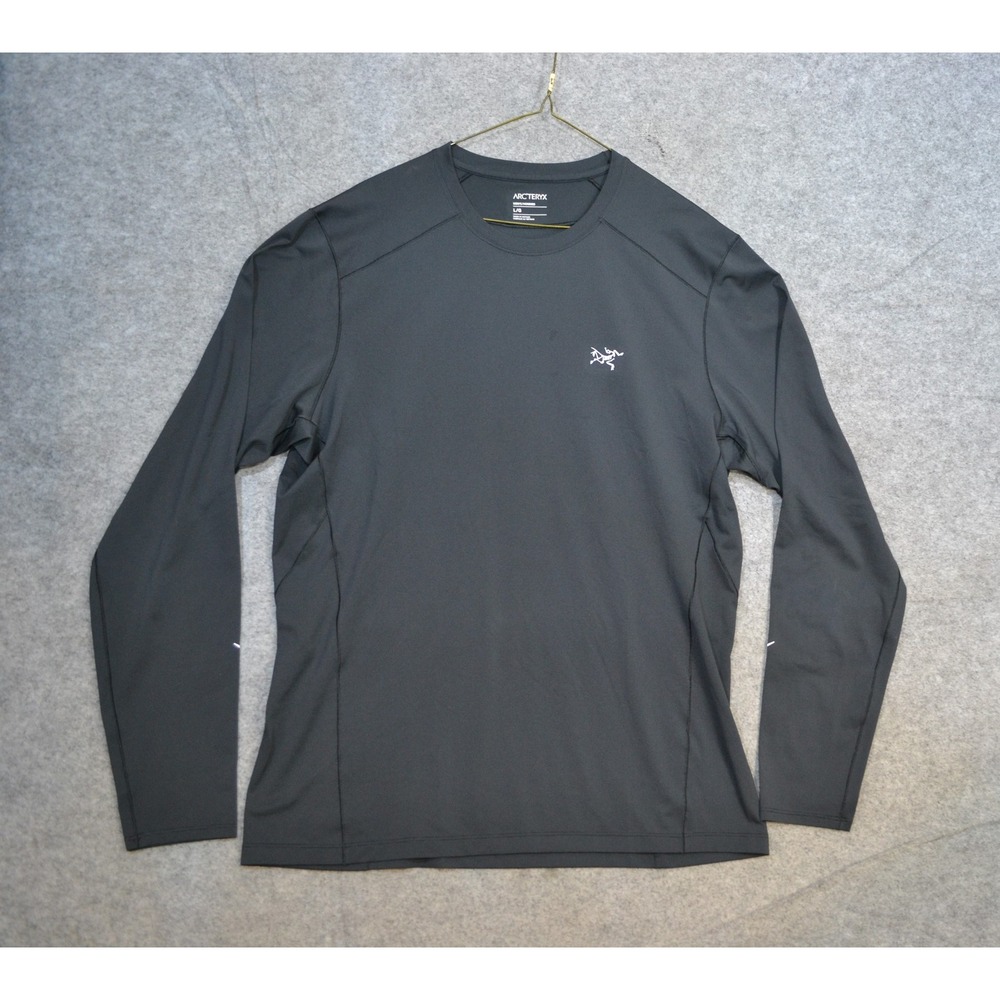 Arcteryx Motus Crew LS Shirt Mens L Gray Long Sleeve Running Performance Top